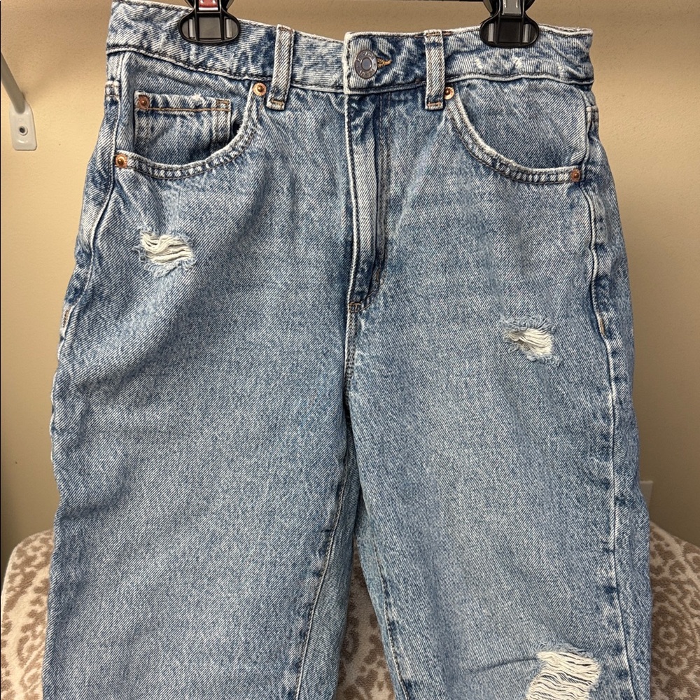 Garage Distressed Mom Jeans 05/27